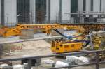 Eingeklapptes System BAUER BG 36 H am 16.02.11 auf der neuen Gro�baustelle mitten im Berliner Regierungsviertel.