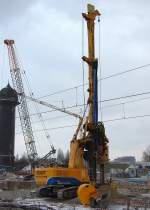 Drehbohrsystem BAUER BH 24 H der Fa. WENDT GRUNDBAU GMBH, Gro�baustelle Berlin Ostkreuz, 11.02.13