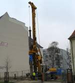 Drehbohrsystem Bauer BG 15 H der Fa. PST GRUNDBAU am 28.03.14 Berlin-Niedersch�nhausen.