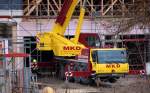 Ein LIEBHERR LTM? Fahrzeugkran der MKD (MICHENDORFER KRANDIENST), 27.11.12 Berlin-Karow.