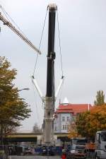 Am 25.10.08 war dieser nagelneue LIEBHERR LTM 1500-8.1 der Fa.