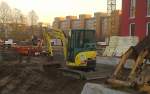 Ein AMMANN YANMAR ViO33 Minibagger, 13.11.12 Berlin-Pankow.
