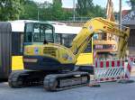 HKL-Leasingbaumaschine, ein AMMANN YANMAR ViO75 Minibagger, 19.07.10 Berliner Str.
