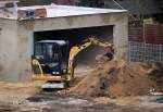 Minibagger CAT 301.6C (leasingbaumaschine) am 24.11.11 Berlin-Karow.