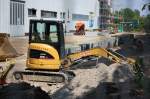Minibagger CAT 303C CR, 05.07.08 Baustelle N�he S-Bhf.