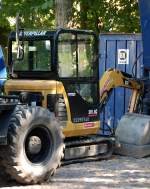 Leasing-Minibagger CAT 301.6C am 29.07.08 Berlin-Karow.