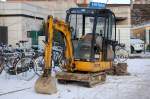 Minibagger JCB Typ 8015, 05.03.10 Berlin-Pankow.