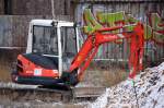 KUBOTA KX71-3 am 26.11.10 Baustelle am S-Bhf.