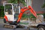 Minibagger KUBOTA KX41-3V, Sommer 2008 Berlin-Pankow.
