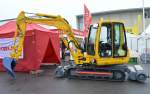 Jetzt neu als Zweiwegeversion, der Minibagger TAKEUCHI TB250 auf der Inno Trans 2014 in Berlin, 26.09.14