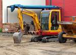 Minibagger TAKEUCHI Typ TB125 der Baufirma OTTO QUAST, 16.05.09 Tag der offenen T�r Bombardierwerk Hennigsdorf.