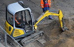 WACKER Neuson Minibagger Typ? Großbaustelle Berlin Ostkreuz 11.11.16