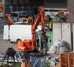 Ein ATLAS 1305 M AWE5 Mobilbagger am 05.10.09 Berliner Westhafen.