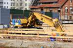 Ein CAT M320 Mobilbagger Name  OTTO  am 30.03.10 Gro�baustelle Berlin Ostkreuz.