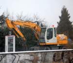 LIEBHERR Typ 314 Mobilbagger 24.11.09 Berlin-Gr�nbergallee.