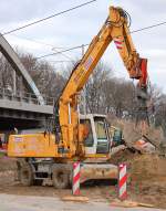 STRABAG LIEBHERR 924 Litronic am 26.11.09 Berliner Str.