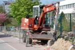 �lterer O&K MH 2.5 Mobilbagger, 27.05.12 Allee der Kosmonauten Berlin.
