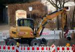 Mietbaumaschine: TEREX TW85 am 26.02.14 Berlin-Pankow.