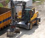 VOLVO EW160C Mobilbagger, 15.07.09 Neubau Spandauer Damm Br�cke Berlin.