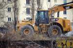 Ein CAT 966H auf einer Baustelle N�he S-Bhf.