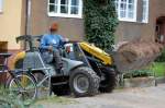 kramerALLRAD/neuson 180, kleiner Radlader ohne F�hrerhaus, Sommer 2008 Berlin-Pankow.