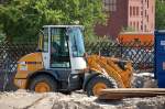 LIEBHERR 506 Stereo (Leasingbaumaschine), Sommer 2008 Gro�baustelle Berlin Ostkreuz.