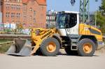 Radlader LIEBHERR 524 2plus1 am 13.04.09 Gro�baustelle Berlin Ostkreuz.