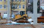 CAT D5M LGP Raupe am 26.01.15 Großbaustelle Berlin Moabit.