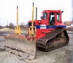 Raupe CAT D5M LGP der Baufirma EUROVIA am 14.03.09 Berlin-Adlershof.