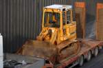 LIEBHERR Typ? Raupe auf Tiefladeh�nger, 14.01.09 Autobahnabschnitt Berlin-Kaiserdamm.