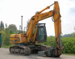 Raupenbagger JCB JS260 der Fa. NIEMANN, Abri�arbeiten einer Werkhalle in Berlin Heinersdorf 22.05.10