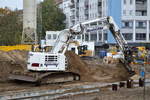 LIEBHERR 924 Compact der Fa. hentschke im Einsatz am 11.10.17 Großbaustelle Berlin-Ostkreuz.