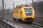 DB Netz Instandsetzung HIOB 711 122-2 Richtung Berliner Innenstadt, 26.01.11 Berlin-Blankenburg.
