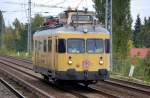 Zweiachsiger Turmtriebwagen Diagnose-VT der DB Netz Instandhaltung 701 165 am 12.10.12 Berlin-Karow.
