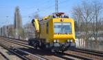 Gleisarbeitsfahrzeug GAF 200 R der DB am 23.03.15 Berlin-Karow.