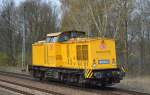 DB Netz Instandhaltung mit 203 314-0 Richtung Oranienburg am 31.03.14 Mühlenbeck/Mönchmühle b.Berlin.