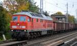232 567-8 mit Ganzzug offener Güterwagen Richtung Bernau am 23.10.14 Berlin-Karow.