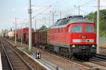 233 705-3 mit gemischtem G�terzug Richtung Berliner Innenring, 26.07.10 Berlin-Blankenburg.