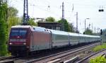 IC 2355 mit 101 126-1 Richtung Bernau am 25.04.14 Berlin-Karow.