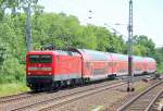 RE5 nach Stralsund mit 112 112 Richtung Oranienburg, 23.05.12 M�hlenbeck-M�nchm�hle.