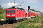 RE4 nach Rathenow mit 112 184-7 am 28.09.12 Bhf.