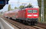 112 109 mit dem RE3 Richtung Elsterwerda, 08.10.12 Berlin-karow.