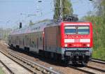 RE3 nach Elsterwerda mit 114 011-0, 21.04.11 Berlin-Karow.