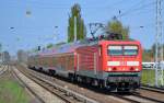 RE3 nach Elsterwerda mit 114 003-7 am 19.04.14 Berlin-Karow.