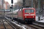 120 132-6 mit IC-Wagengarnitur zur Bereitstellung als IC 2354 nach K�ln Hbf.
