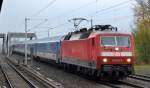 EC 379 nach Prag diesmal mit 120 145-8 am 19.11.14 Berlin-Pankow Richtung Bhf.