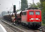 140 815-2 mit Ganzzug offener Sch�ttgutwagen Richtung karower Kreuz Berlin, 26.08.10