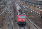143 642-7 mit dem RB10 nach Nauen Richtung Berliner Hbf (tief) am 21.12.11 Berlin-Putlitzbr�cke.