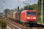 145 070-9 mit Ganzzug Schiebewandwagen (papierzug am 16.07.13 Berlin-Karow.