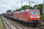 Doppeltraktion 145 033-7 + 145 039-4 mit Erzzug (leer) am 28.07.15 Berlin-Hirschgarten.